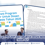Beasiswa Program Doktor untuk Dosen Indonesia (PDDI) 2025 Kini Dibuka!